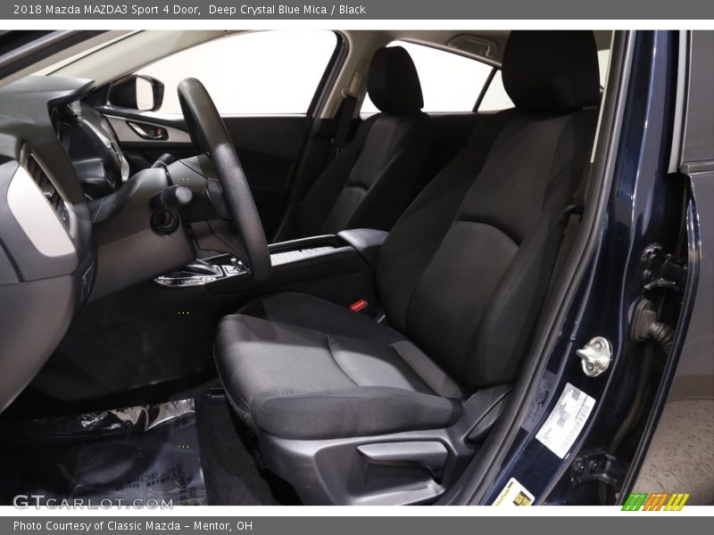 Deep Crystal Blue Mica / Black 2018 Mazda MAZDA3 Sport 4 Door