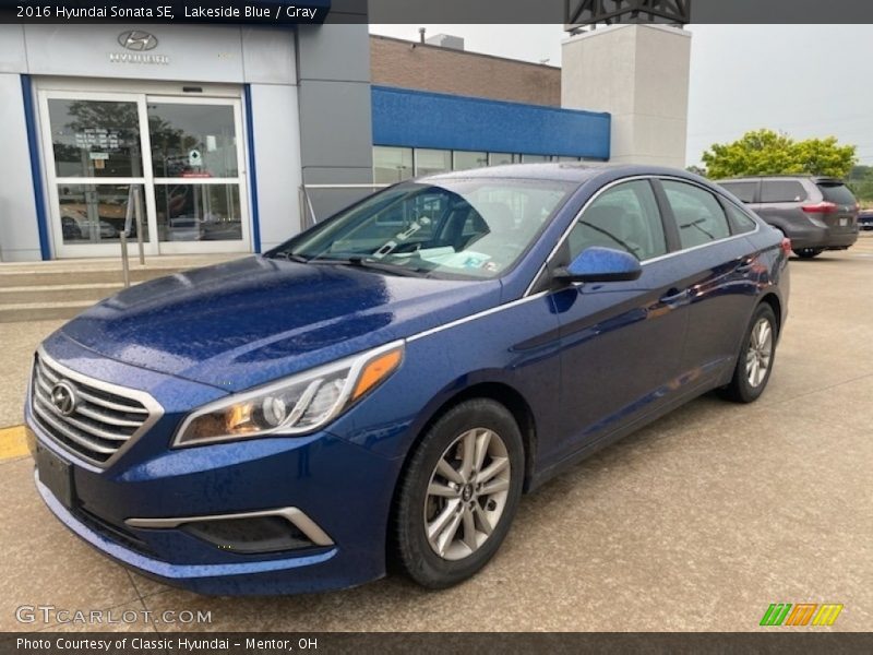 Lakeside Blue / Gray 2016 Hyundai Sonata SE