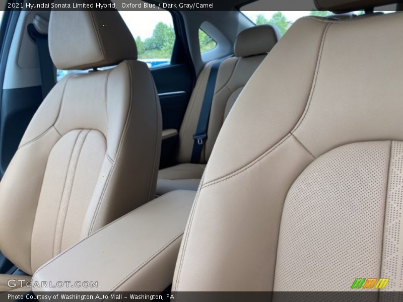 Oxford Blue / Dark Gray/Camel 2021 Hyundai Sonata Limited Hybrid