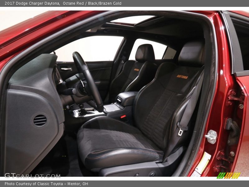 Octane Red / Black/Brazen Gold 2017 Dodge Charger Daytona