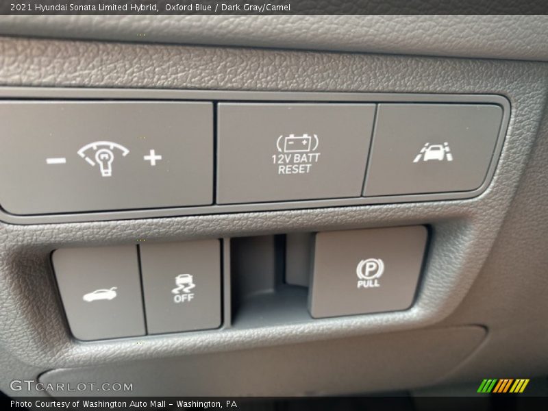 Oxford Blue / Dark Gray/Camel 2021 Hyundai Sonata Limited Hybrid
