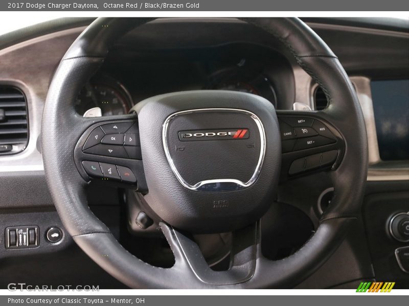 Octane Red / Black/Brazen Gold 2017 Dodge Charger Daytona