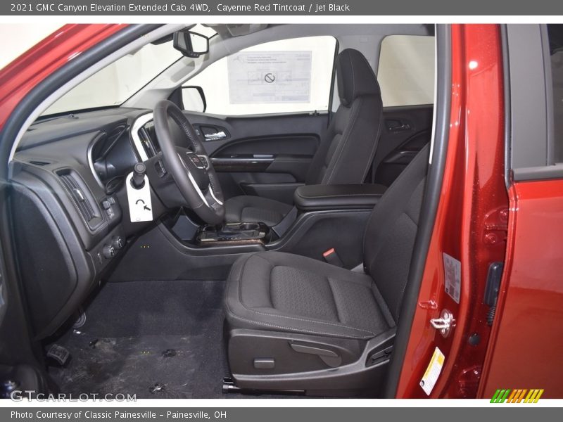 Cayenne Red Tintcoat / Jet Black 2021 GMC Canyon Elevation Extended Cab 4WD