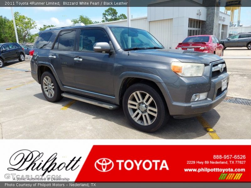 Blizzard White Pearl / Black Leather 2011 Toyota 4Runner Limited