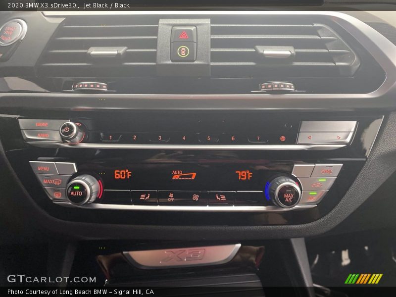 Jet Black / Black 2020 BMW X3 sDrive30i