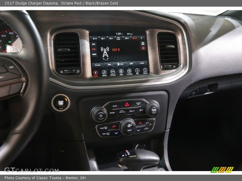 Octane Red / Black/Brazen Gold 2017 Dodge Charger Daytona