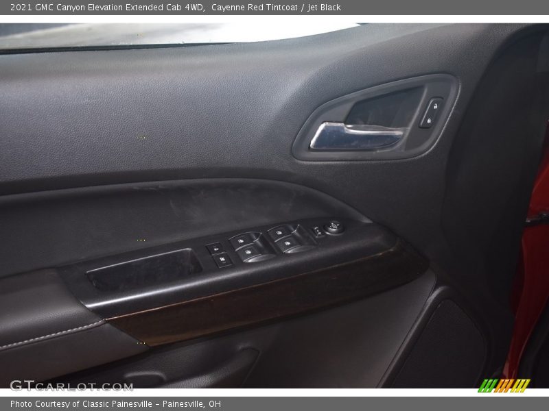Cayenne Red Tintcoat / Jet Black 2021 GMC Canyon Elevation Extended Cab 4WD