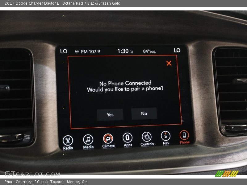 Octane Red / Black/Brazen Gold 2017 Dodge Charger Daytona