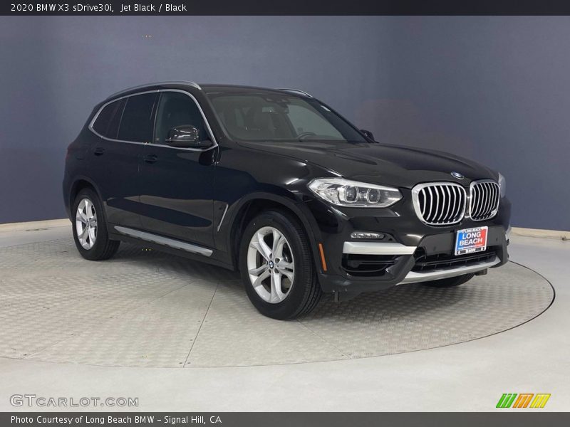 Jet Black / Black 2020 BMW X3 sDrive30i