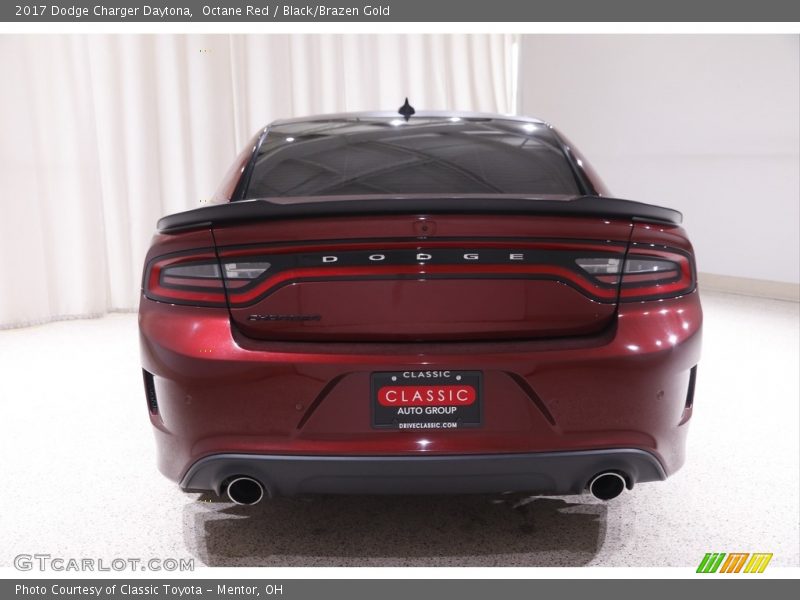 Octane Red / Black/Brazen Gold 2017 Dodge Charger Daytona