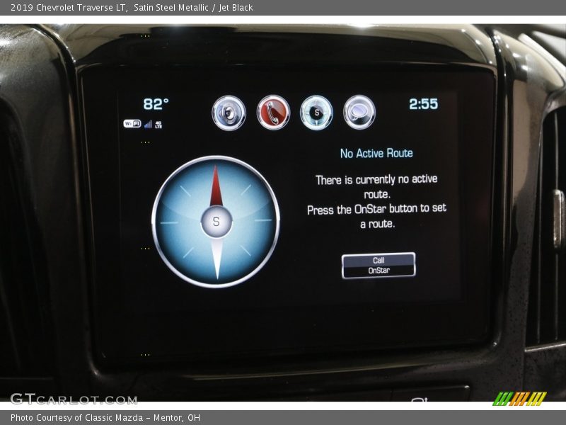 Satin Steel Metallic / Jet Black 2019 Chevrolet Traverse LT