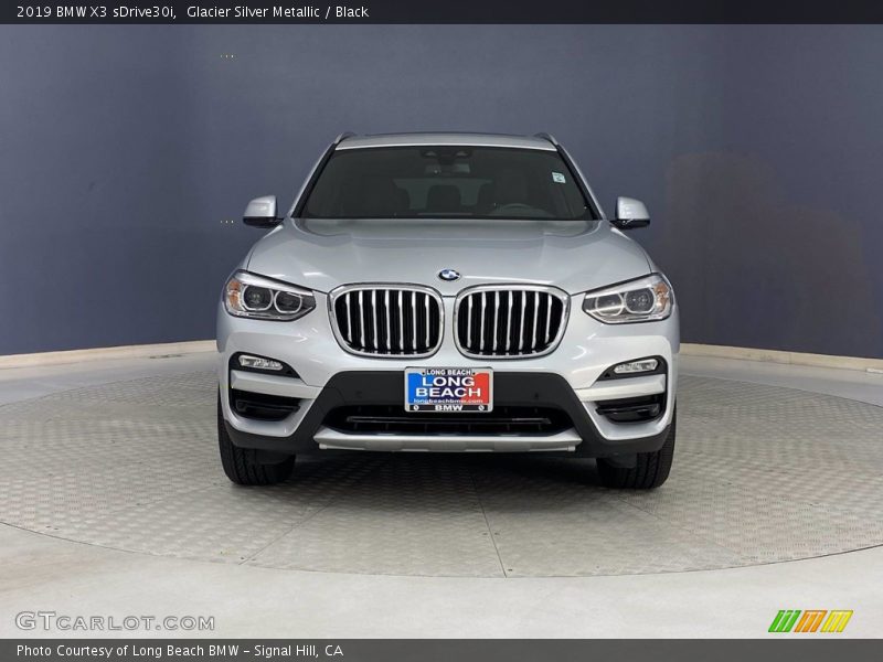 Glacier Silver Metallic / Black 2019 BMW X3 sDrive30i