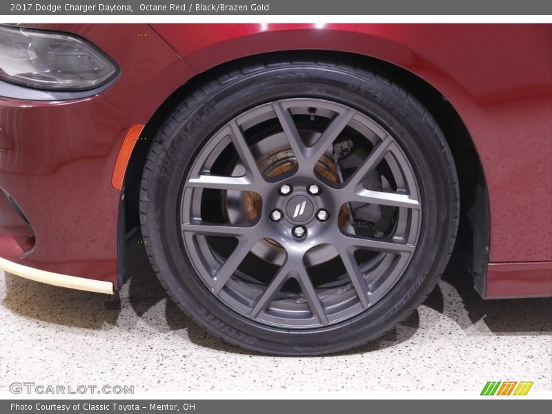 Octane Red / Black/Brazen Gold 2017 Dodge Charger Daytona