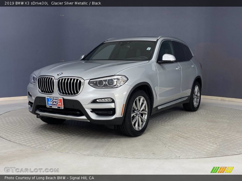 Glacier Silver Metallic / Black 2019 BMW X3 sDrive30i
