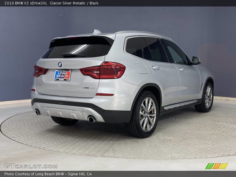 Glacier Silver Metallic / Black 2019 BMW X3 sDrive30i