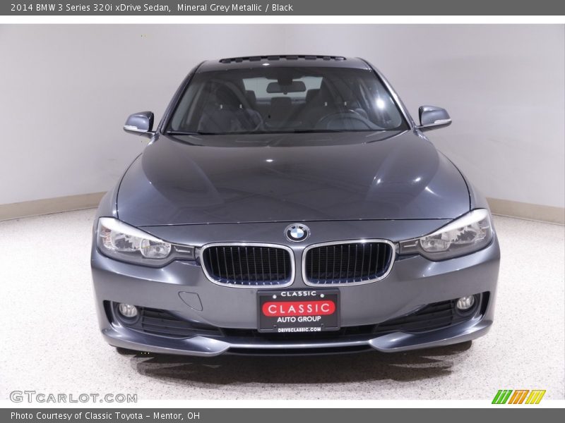 Mineral Grey Metallic / Black 2014 BMW 3 Series 320i xDrive Sedan