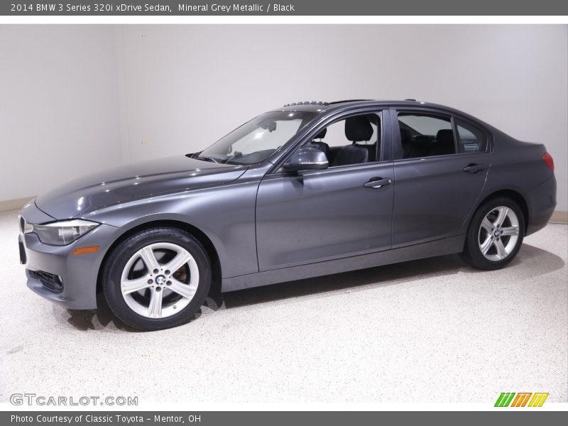 Mineral Grey Metallic / Black 2014 BMW 3 Series 320i xDrive Sedan