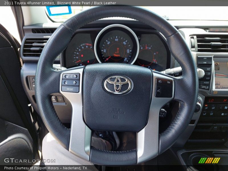 Blizzard White Pearl / Black Leather 2011 Toyota 4Runner Limited