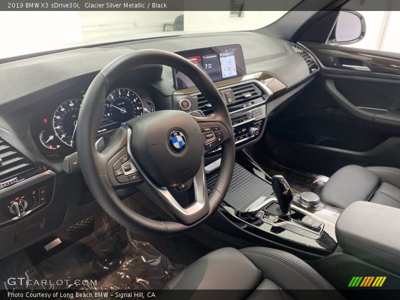 Glacier Silver Metallic / Black 2019 BMW X3 sDrive30i