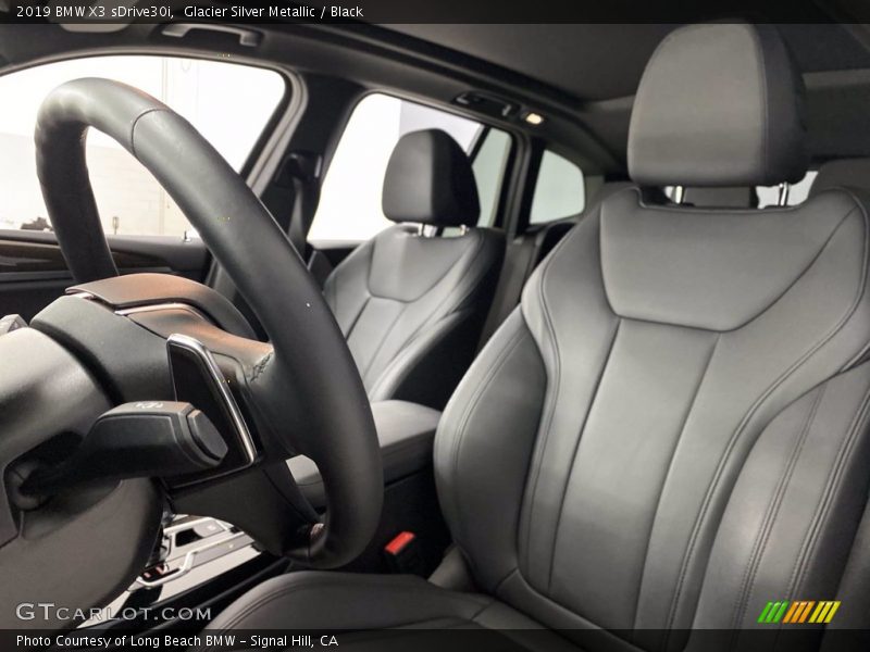 Glacier Silver Metallic / Black 2019 BMW X3 sDrive30i