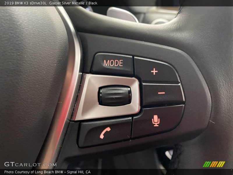 Glacier Silver Metallic / Black 2019 BMW X3 sDrive30i