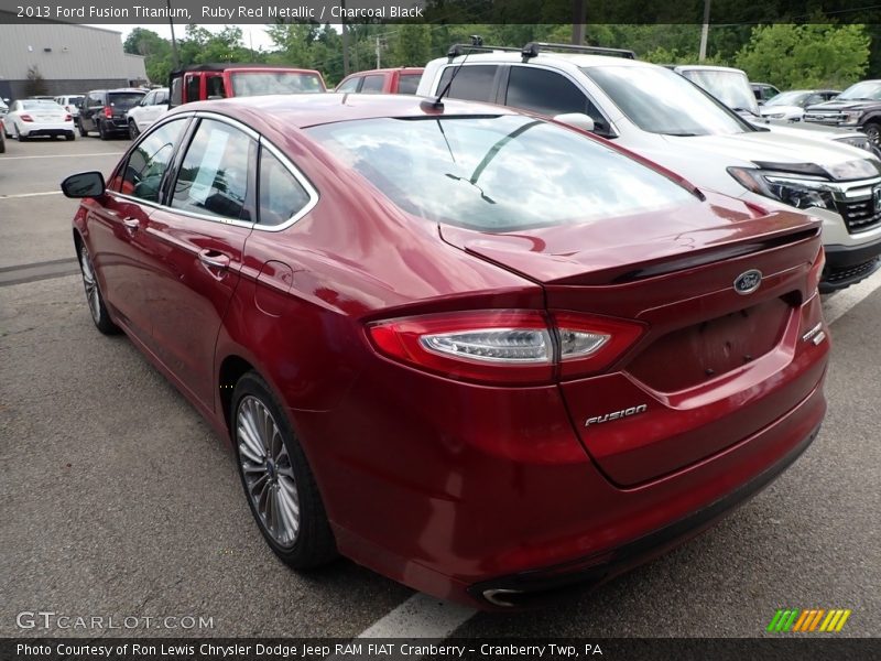 Ruby Red Metallic / Charcoal Black 2013 Ford Fusion Titanium
