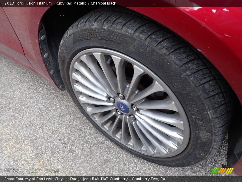 Ruby Red Metallic / Charcoal Black 2013 Ford Fusion Titanium