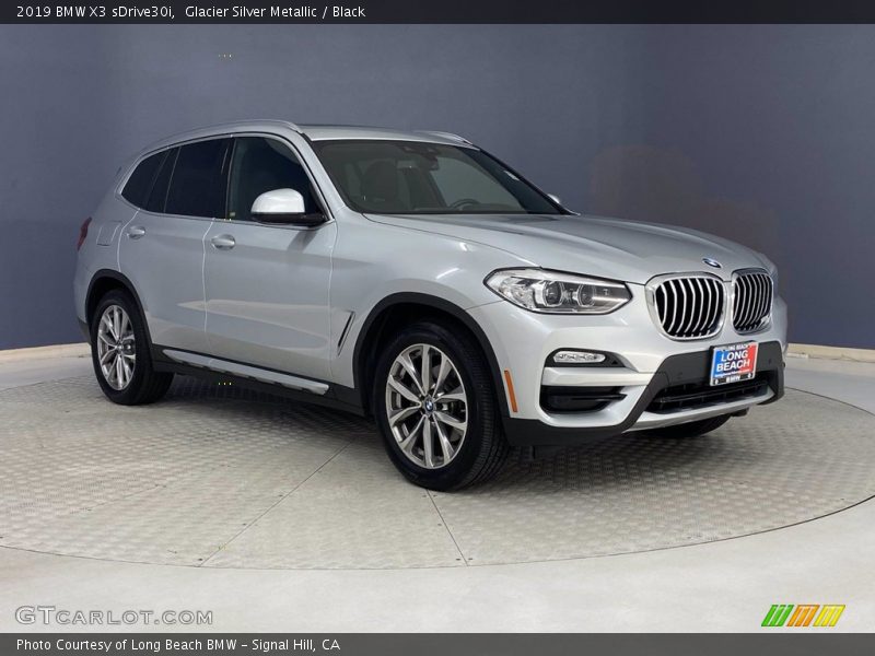Glacier Silver Metallic / Black 2019 BMW X3 sDrive30i