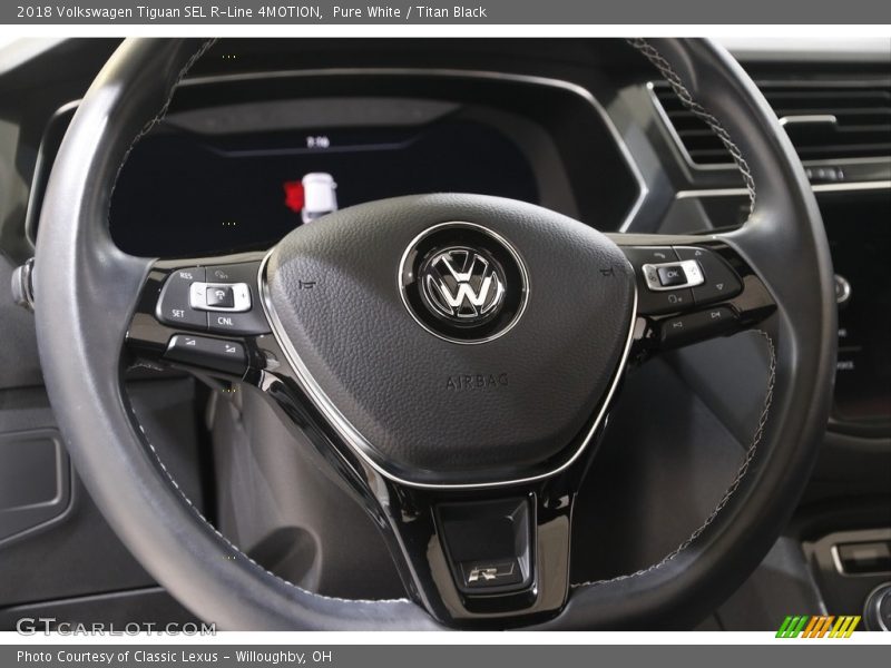 Pure White / Titan Black 2018 Volkswagen Tiguan SEL R-Line 4MOTION