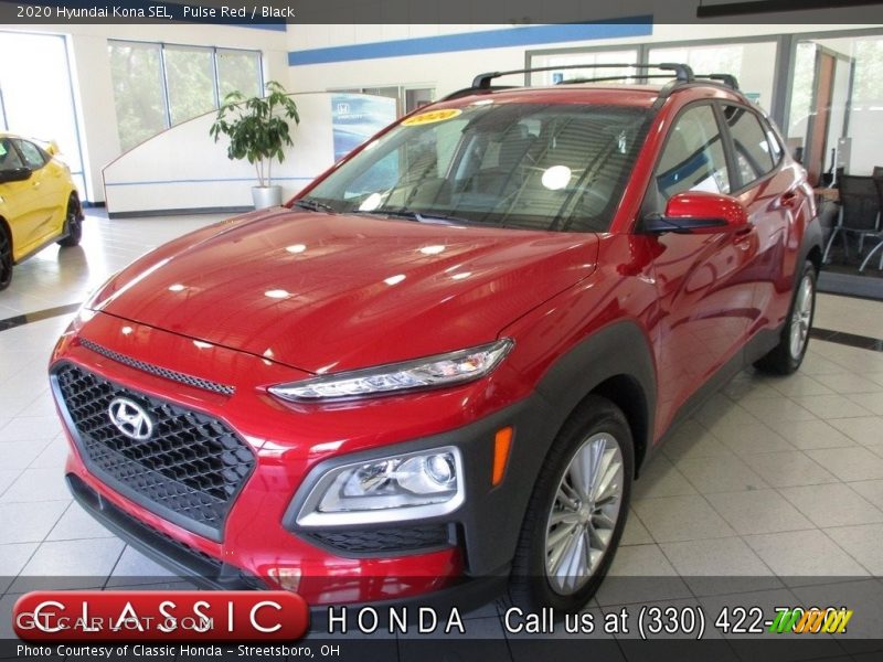 Pulse Red / Black 2020 Hyundai Kona SEL