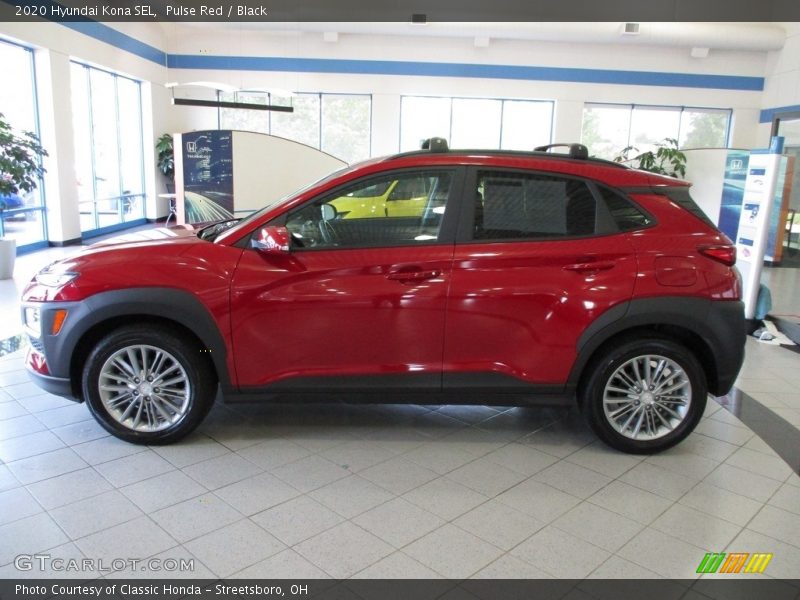 Pulse Red / Black 2020 Hyundai Kona SEL