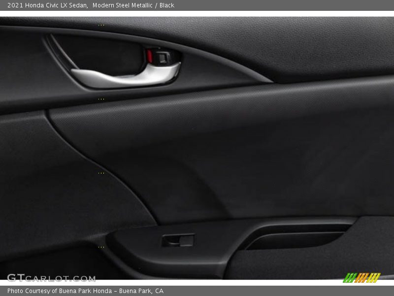 Modern Steel Metallic / Black 2021 Honda Civic LX Sedan