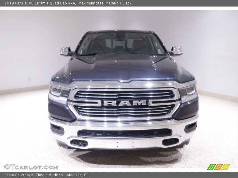 Maximum Steel Metallic / Black 2019 Ram 1500 Laramie Quad Cab 4x4