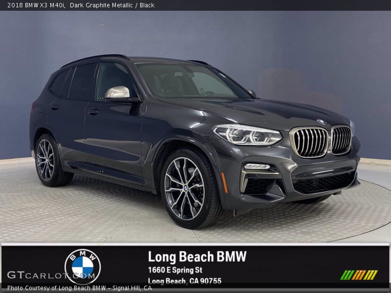 Dark Graphite Metallic / Black 2018 BMW X3 M40i