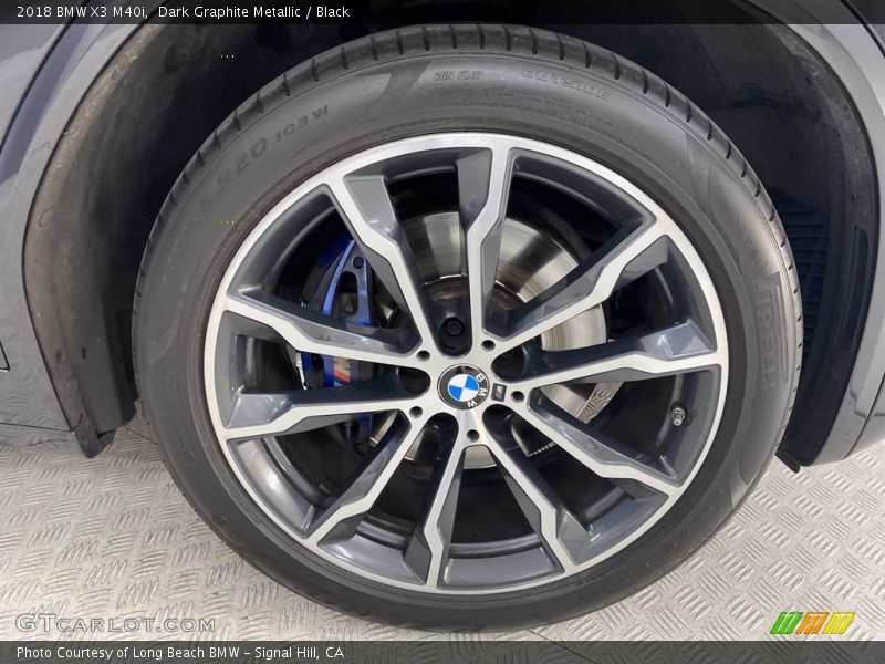 Dark Graphite Metallic / Black 2018 BMW X3 M40i