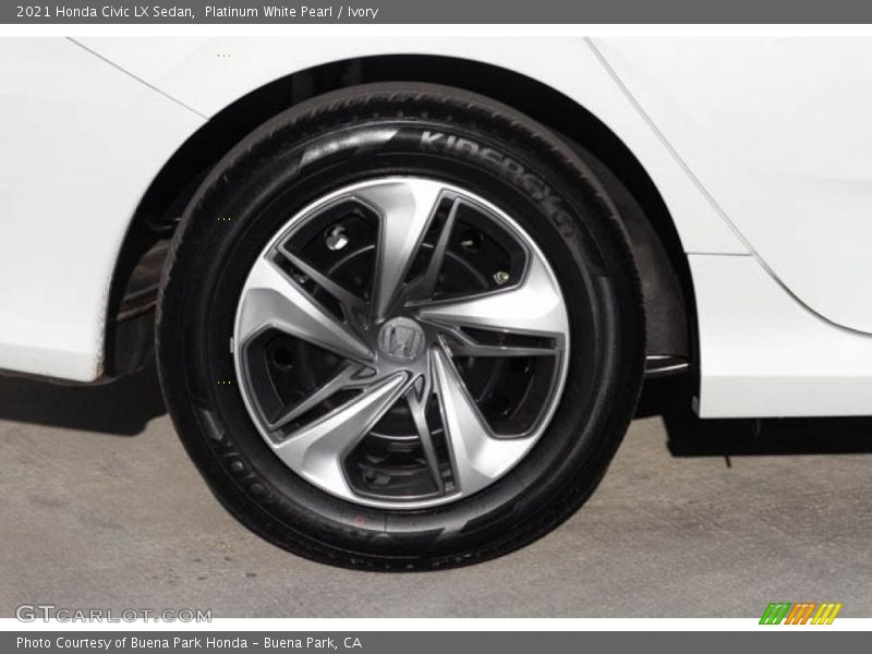 Platinum White Pearl / Ivory 2021 Honda Civic LX Sedan