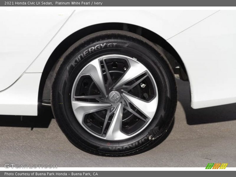 Platinum White Pearl / Ivory 2021 Honda Civic LX Sedan