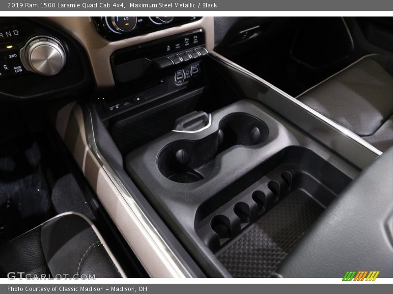 Maximum Steel Metallic / Black 2019 Ram 1500 Laramie Quad Cab 4x4
