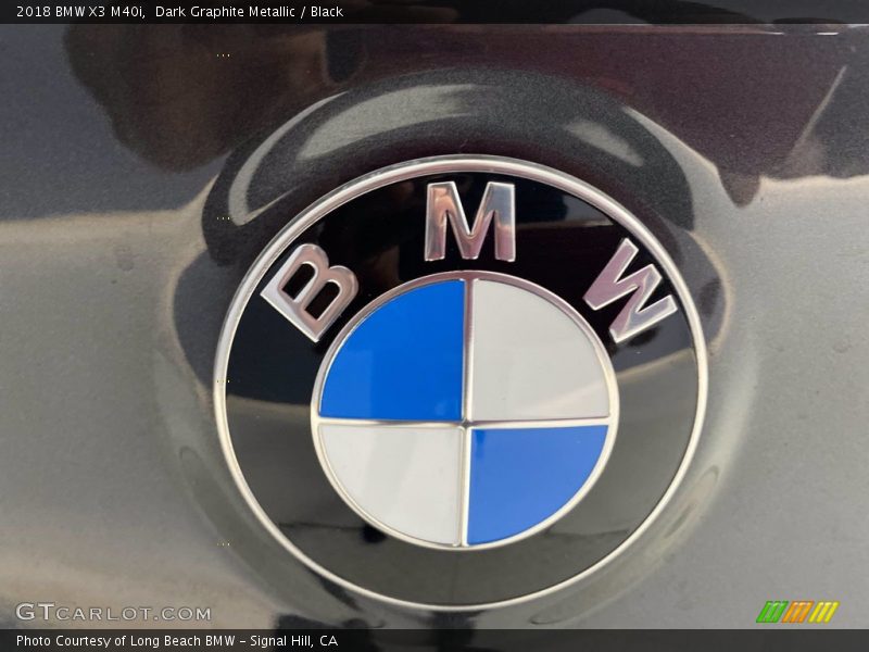 Dark Graphite Metallic / Black 2018 BMW X3 M40i