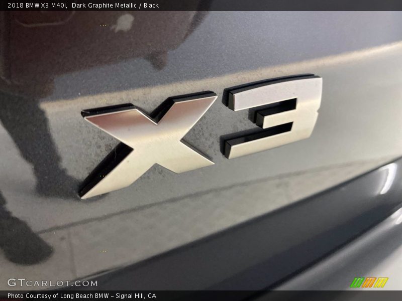 Dark Graphite Metallic / Black 2018 BMW X3 M40i