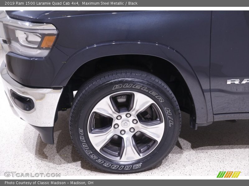 Maximum Steel Metallic / Black 2019 Ram 1500 Laramie Quad Cab 4x4