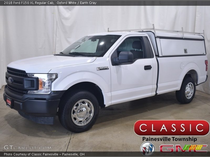 Oxford White / Earth Gray 2018 Ford F150 XL Regular Cab