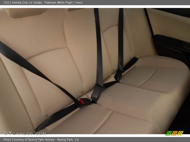 Platinum White Pearl / Ivory 2021 Honda Civic LX Sedan