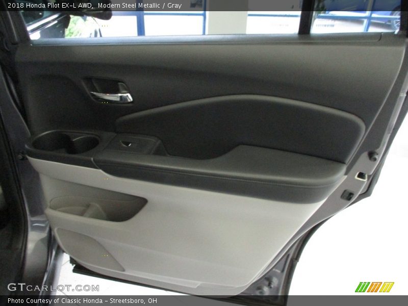 Modern Steel Metallic / Gray 2018 Honda Pilot EX-L AWD
