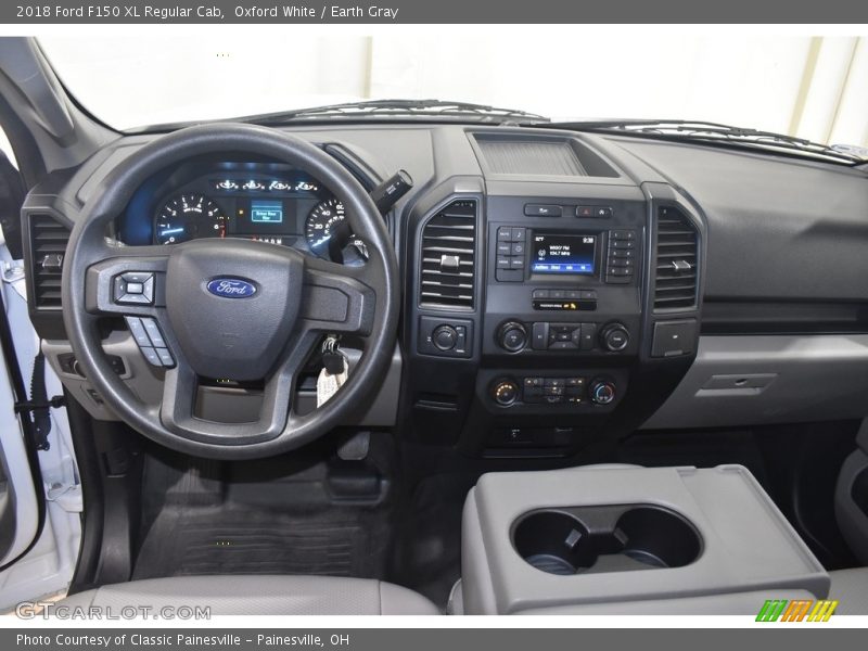 Oxford White / Earth Gray 2018 Ford F150 XL Regular Cab