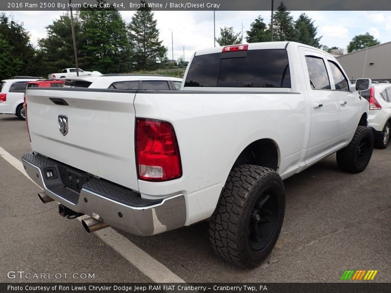 Bright White / Black/Diesel Gray 2016 Ram 2500 Big Horn Crew Cab 4x4