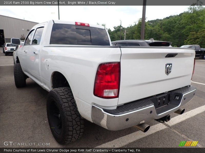 Bright White / Black/Diesel Gray 2016 Ram 2500 Big Horn Crew Cab 4x4