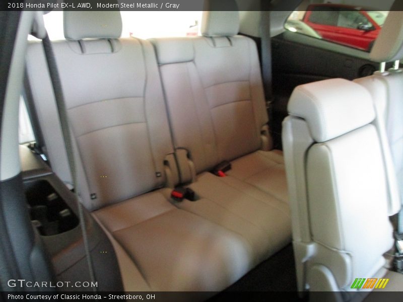 Modern Steel Metallic / Gray 2018 Honda Pilot EX-L AWD