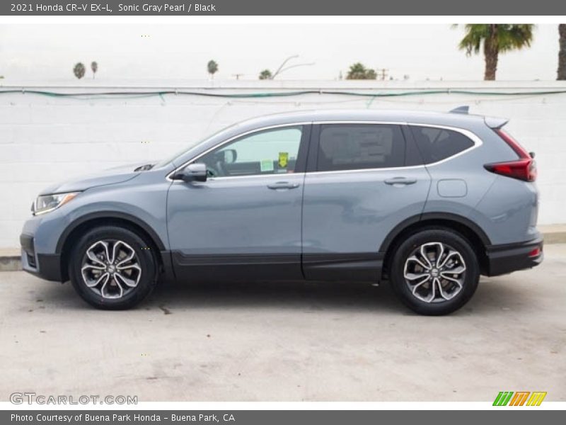 Sonic Gray Pearl / Black 2021 Honda CR-V EX-L