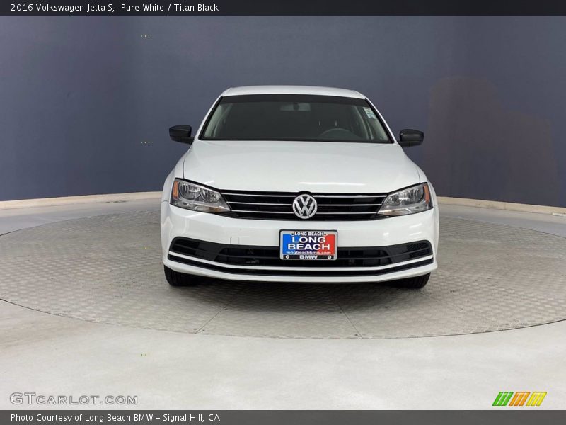 Pure White / Titan Black 2016 Volkswagen Jetta S